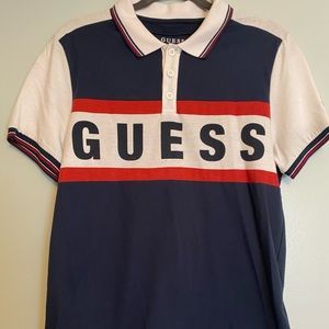 Men’s Short-sleeve GUESS button up. Medium.